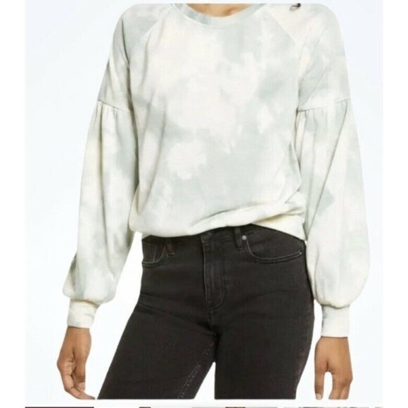 All in favor Tie Dye Crewneck Sweatshirt in Sage tie dye sweater women choose si - Picture 2 of 6